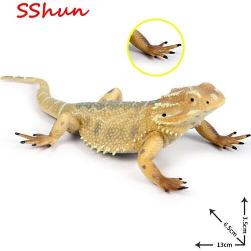 13*6.5*3.5CM solid simulation reptile model toy new lizard monitor lizard children cognition amphibian model ornaments