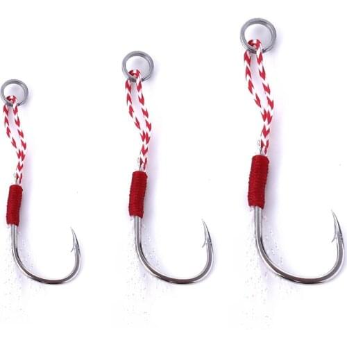 5pcs Sharp Outdoor Fishing Hooks Set Barbed Single Circle Carp Hook with Roped Sea Fishinhook Fly Fishing Tackle
