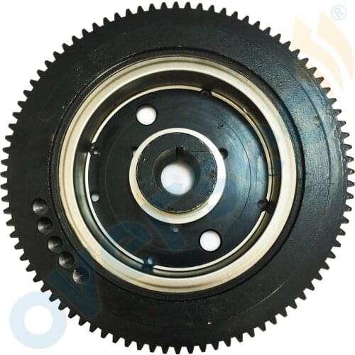 66T-85550 Electrical Start Flywheel For Yamaha Outboard Motor 2T E40X 40XMH Rator Parsun,Hidea,SEAPRO,HDX etc.66T-85550-10