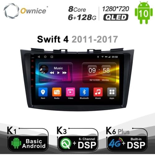 6G+128G Ownice Android 10.0 Car dvd player for Suzuki Swift 4 2011 2015 2016 2017 GPS Navi Optical 4G LTE Radio Headunit Stereo