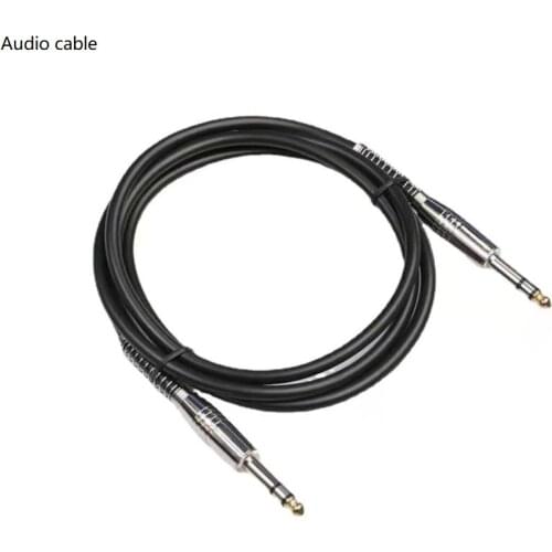 1.8M Audio Cable Stereo 6.35mm to 6.35mm Plug TRS Speaker Cable for Guitar Amplifier Keyboard Professional Instrument