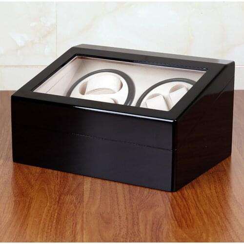 Automatic Watch Winders Box Rotator Watchwinder Winding Black Piano Paint Watch Cabinet Display Storage Box Anti-Magnetization