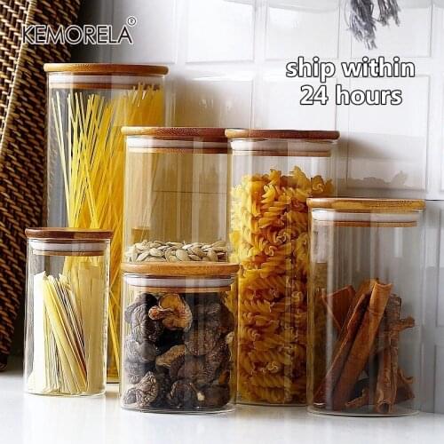 Mason Candy Jar For Spices Glass Transparent Container Glass Jars With Lids Cookie Jar Kitchen Jars And Lids Small Size Wholesal