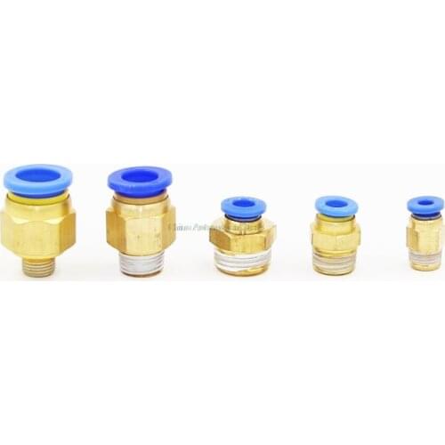 Free shipping 10PCS Pneumatic fitting push in quick connector fittings PC6-01 PC6-02 PC8-01 PC8-02 PC4-m5 PC4-01 PC10-02 PC10-03
