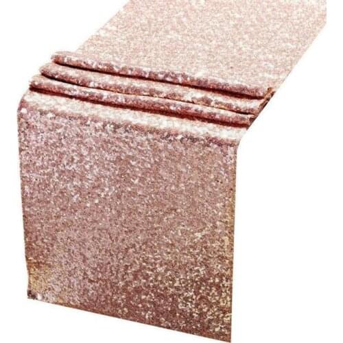 Sparkly Metallic Sequin Table Runner,Rectangle Sequined table runner for Birthday, Wedding, Holiday Decorations