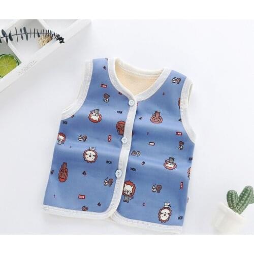 Brand Designer Boy Vest Winter Clothing Lions Sleeveless Coat Clothes For Boys Kids Costume Outer Wear