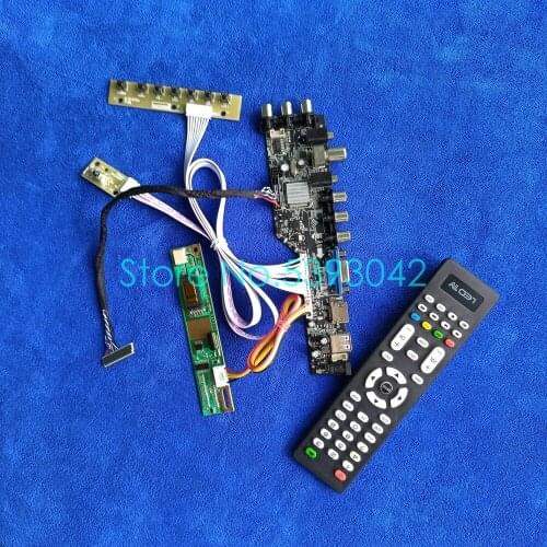 For N156B3-L01/L02/L03/L04/L0A/L0B USB+AV LVDS 30-Pin DVB-T 1CCFL 1366*768 3663 digital signal screen controller board kit
