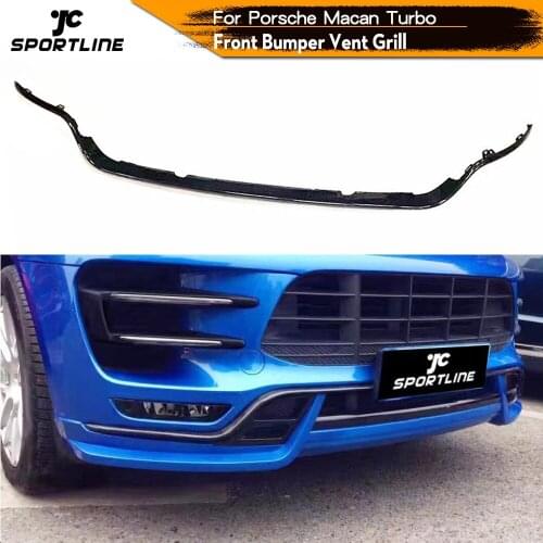 Carbon Fiber Door Fenders Air Vents Fins Splitters Canards Grill For Porsche Macan Turbo 2014 2015 2016 2017