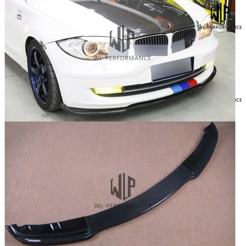 E87 High Quality FRP / Carbon Fiber Front lip splitter Car Styling For BMW 1 Series Original E87 Car Body Kit 04-10