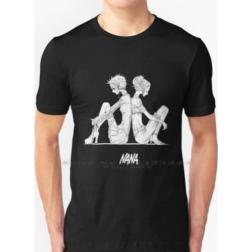 Nana T Shirt 100% Pure Cotton Ai Yazawa Paradise Kiss Nana Osaki Anime Manga Shojo Black Stones Visual Kei Hachi Trapnest 90s