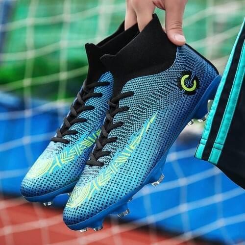 Zeeohh Adult Kids Futzalki for Men Boys Centipede Soccer Shoes Cleats Boot Futsal Professional Shoe Football Sneakers Size 36-45