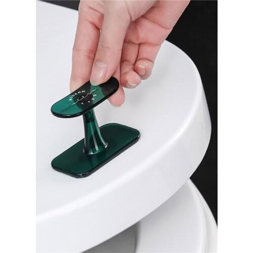 Adhesive Toilet Lid Lifter Lifting Handle for Toilet Seat Cover Avoid Direct Touching Germs Toilet Plungers Bathroom Products