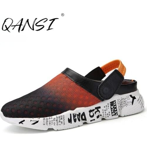 Summer EVA Slip-on Mens Slippers Casual Air Mesh Soft Sole Men Sneakers Outdoor Breathable Comfortable Beach Slippers for Men