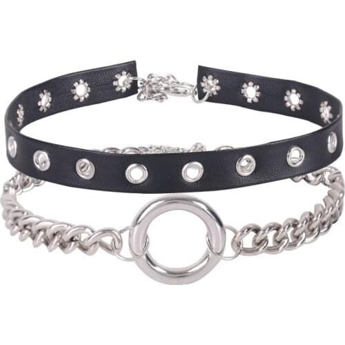 MAA-OE Women's Leather Chokers