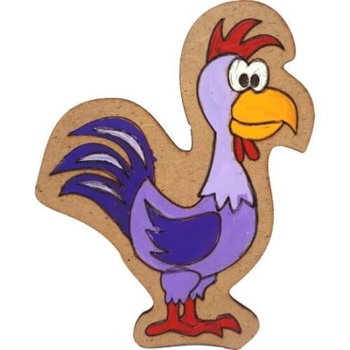 Can be painted Wooden Animal Figure-Cock paintable decorative objects декоративные предметы под роспись