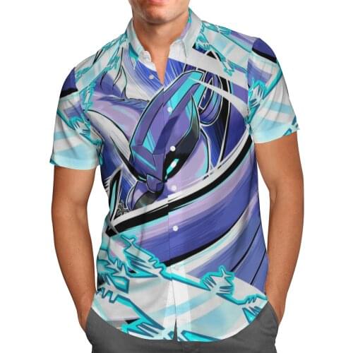 2021 New 3D Printing Psychedelic Hawaii Shirt Men Summer Short-sleeved Beach Shirt Men Shirts Oversize Camisa Masculina 5XL-13