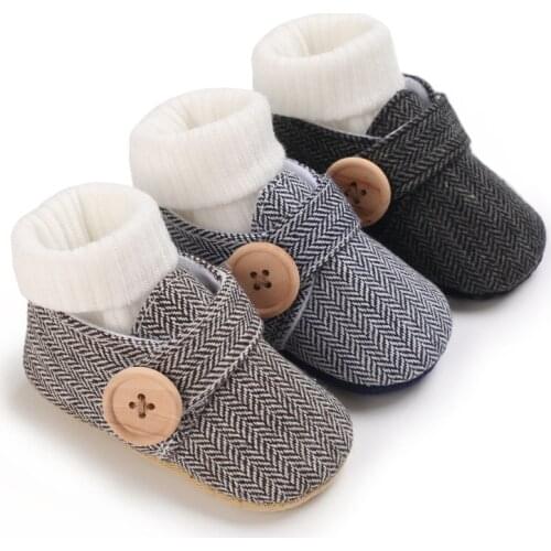 Embroidery Toddlers Baby Cotton Shoes Cute Infant Baby Soft Bottom First walkers Baby Anti-slip Baby shoes
