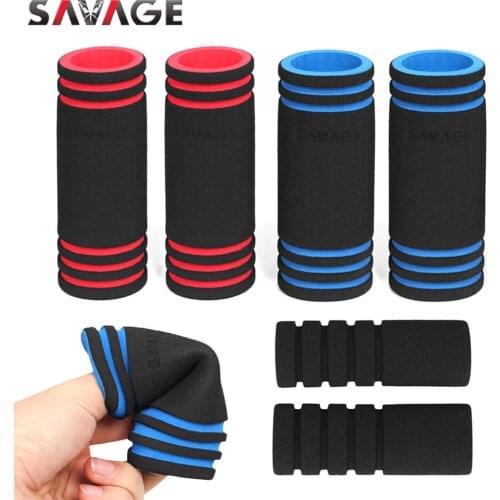 Motorcycle Handle Bar Grips Cover Slip on Foam Anti Vibration Motocross 22mm Handlebar Off-Road Bike Electric Bicycle ATV MTB