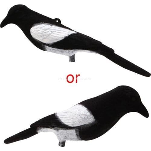Magpie Bird Painted Decoy Shell Outdoors Shot Hunting Shooting Lures Bait Tool Dropship