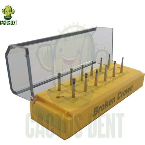 Dental Burs Diamond Drill Bit for Broken Crown / Oral Materials Polishing Drill Burs Round BR Burs Clinic Dentistry High Speed