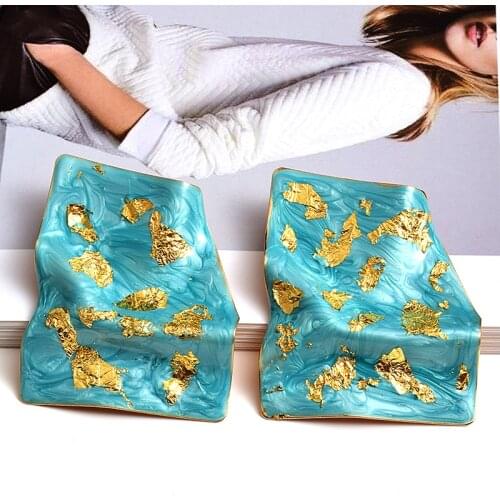 New Design Irregular Metal Oiled Earrings Jewelry For Women High-quality Fashion Drop Earring Wholesale female accessories