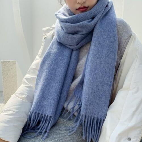 2021 Winter Ladies 100% Pure Wool Women Or Men Cashmere Shawl Scarf Warm Cashmere Lover Neck Scarfs Long Thickened Oversized