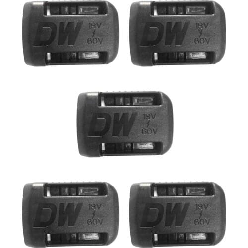 5 Packs Stealth Battery Mounts Hanger,Compatible for Dewalt 14.4V18V Belt Clips,Store for Battery Belt Clips - Black