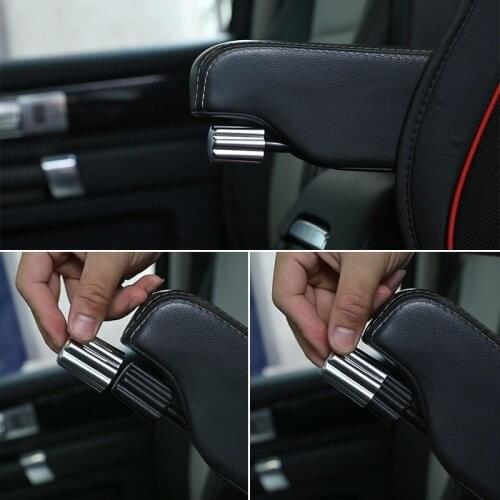 ABS Chrome Car Seat Armrest Adjustment Knob Cover For Land Rover Discovery 4 3 Range Rover Sport Freelander 2 Interior Accessory