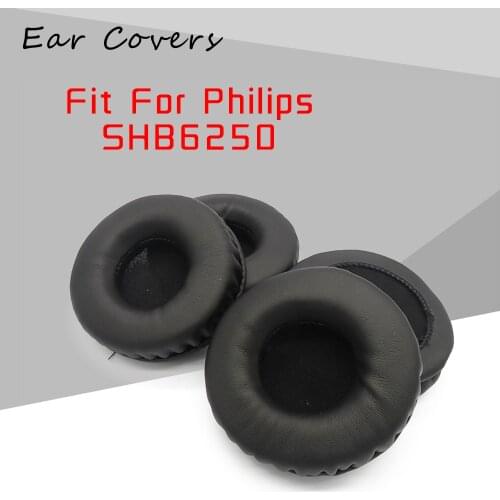 Ear Pads For Philips SHB6250 Earpads Headphone Replacement Headset Ear Pad PU Leather Sponge Foam
