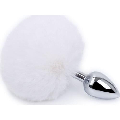 LoveTide Small simulated hair ball tail anal plug female erotic sex toys posterior tease toys adult couples flirting