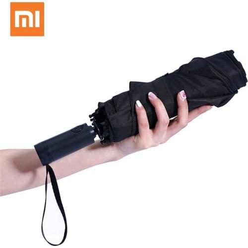 Original Xiaomi Mi WD1 Man Woman Automatic Rainy umbrella Sunny Rainy Summer Aluminum Windproof Waterproof UV Parasol Sunshade