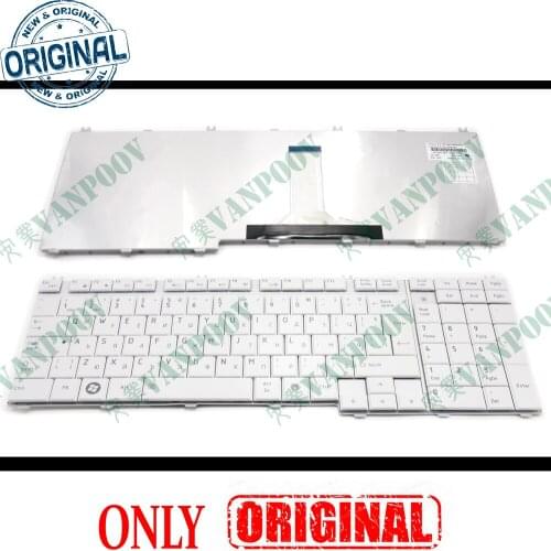 Bulgarian BG Notebook Laptop keyboard for Toshiba Satellite A500 P200 P205 P300 P505 L350 L355 L500 L505 L510 L515 L535 White