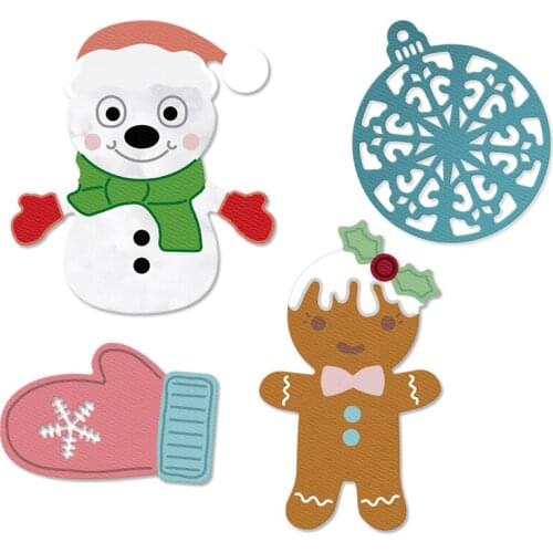 CH 2020 New Arrival Snowman Metal Cutting Dies Stencils for DIY Scrapbooking/photo Album stamps Decorative Embossing DIY Paper