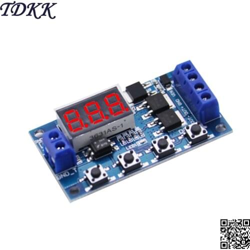 Trigger Cycle Timing Delay Switch Circuit Double MOS Control Board Replaces Relay Module 12 24 V