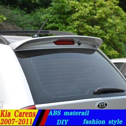 For Kia carens spoiler 2007-2013 carens Spoiler High Quality ABS Material Car Rear Wing unpaint Color Rear Spoiler for caren