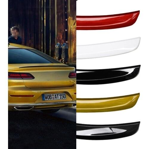 For Volkswagen CC Rline 2019 ARTEON ABS Rear Trunk Spoiler Wing Lip Carbon Fiber