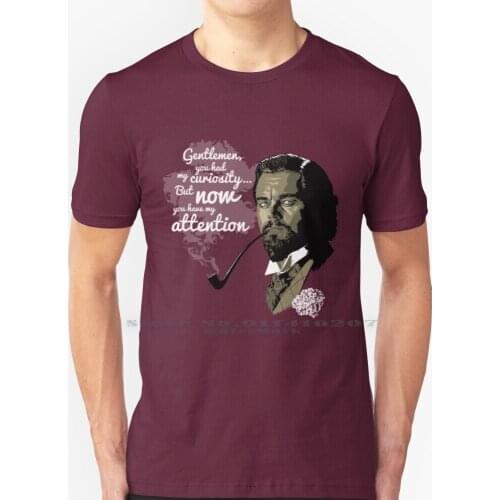 Django Unchained - Calvin Candie T Shirt 100% Pure Cotton Django Unchained Calvin Candie Tarantino Quote