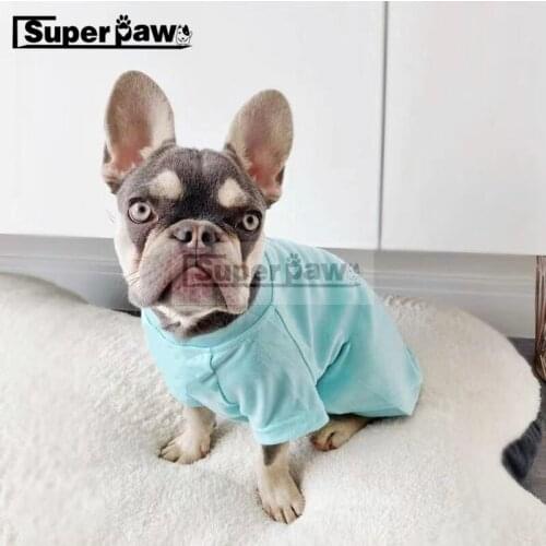 New Spring Summer Pet Dog T-shirt Puppy Vest Cotton Clothes Clothing For Small Medium Dogs Schnauzer Pug French Bulldog GKC76