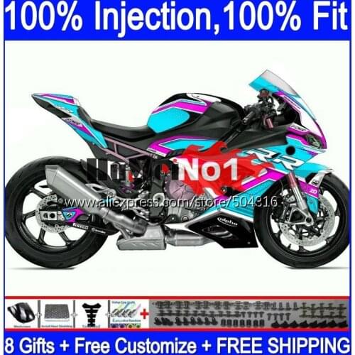 Injection Kit For BMW S1000 RR S 1000 RR CC 2019 2020 2021 129MC.47 S 1000RR S1000-RR S1000RR 19 20 21 OEM Fairings glossy cyan