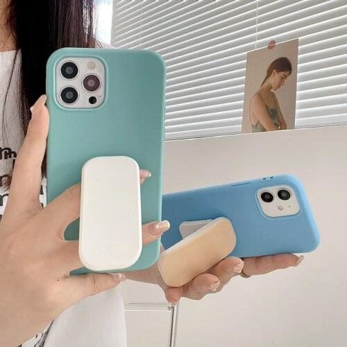 Korean Fashion Universal Push-pull Mobile Phone Holder INS Back Sticker Buckle Ring Bracket For iPhone Samsung Huawei All Phone