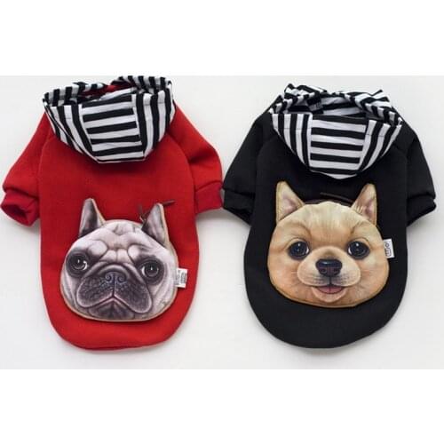 Lovely Autumn Winter Warm Pet Jacket Coat For Small Medium Dogs Puppy Breathable Fashion Hoodies Dog Costumes