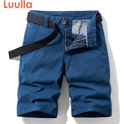Luulla 2020 Summer New Mens Fashion Stretch Cotton Cargo Shorts Men Casual Print Cuffs Legwear Shorts Big & Tall Plus Size 38