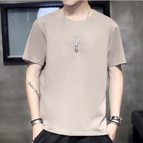 2021 New Men T Shirt Fashion Tshirt Summer Mens Cotton Short Sleeve T-shirt Men Funny Tops