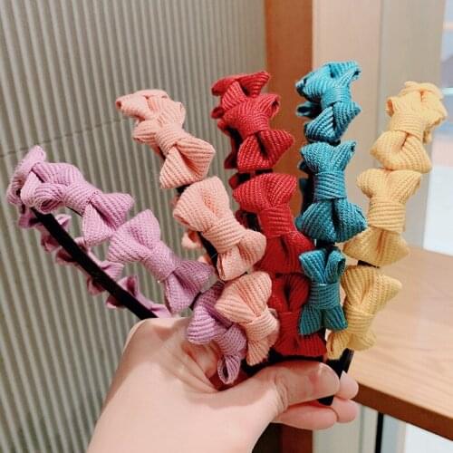 Bow Hair Hoops Sweet Girl Baby Hair Accessories Head Hoop Hair Baby Fashion Butterfly Hair Clip Headband