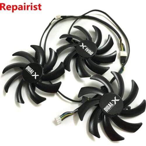3Pcs/set FD7010H12S Graphics Card Fan Sapphire R9-290 VGA Cooler For RADEON R9 290 Tri-X OC Video Card Cooling