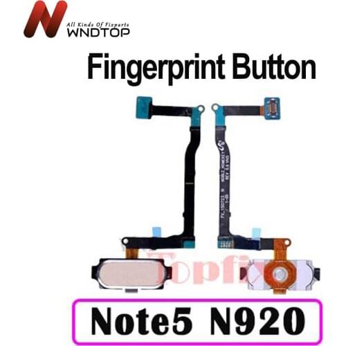 Touch ID For Samsung Note 5 Home Menu Button Flex Cable Ribbon Replacement Parts For Samsung Note 5 N920 Fingerprint Sensor