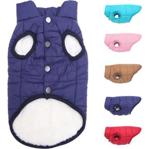 Pet Dog Vest Jacket Autumn Winter Warm Fleece Dog Coat Clothes For Small Medium Large Dogs Chihuahua French Bulldog Pug Clothing