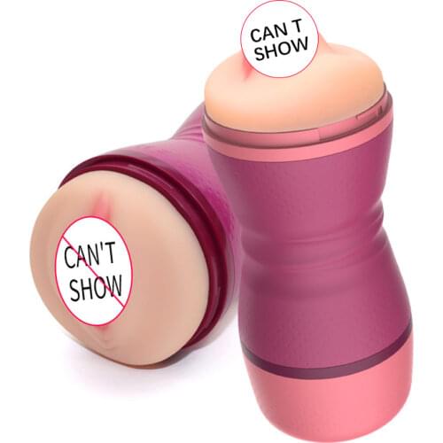 Pussy Mouth Male Masturbation Cup Sex Toy Real Vagina Blowjob Masturbator Adult Endurance Exercise Oral Erotic Products For Man