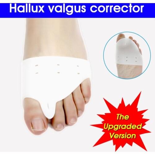 1pair=2ps Daily Use Silicone Gel foot fingers Toe Separator Thumb Valgus Protector Bunion Adjuster Hallux Valgus Guard