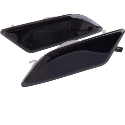 1 Pair Smoked Dynamic LED Side Marker Light Fit for Mercedes W204 C250 C300 C350 C63 AMG 2012 2013 2014